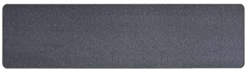 Primaflor Kurzflor Wohnzimmerteppich - Macao, Anthrazit, 80x300 cm, Viele Größen und Farben, Moderner Teppich für Kinderzimmer, Arbeits- und Schlafzimmer, Fußbodenheizung geeigneter Teppichläufer
