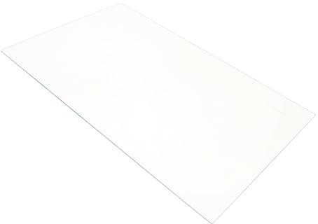 sparefixd Étagère en verre transparent 46 cm x 29 cm de profondeur pour tranchant, Étagère Refrigerateur