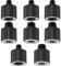 Rigych 8 Piezas Adaptador de Tornillo Micrófono Trípode 1/4 Hembra a 3/8 Macho 3/8 Hembra a 1/4 Macho Adaptador de Rosca, Hecho de Aleación de Aluminio,para Soporte de Mic,Trípodes de Cámara