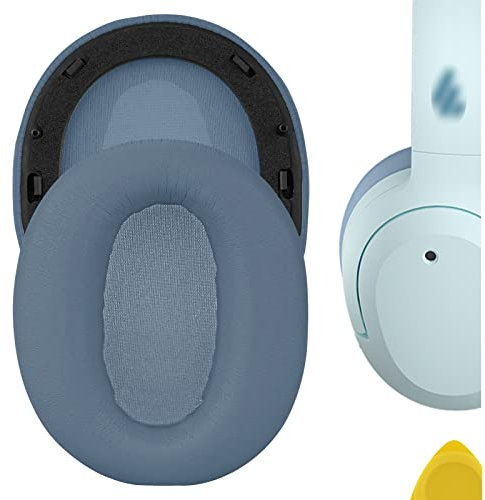 Geekria QuickFit Ersatz-Ohrpolster für Edifier W820NB Kopfhörer, Headset-Ohrpolster, Ohrmuschel-Abdeckung, Reparaturteile (blau)