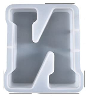 Stampi per Colata in Resina Con Lettere Grandi, dalla A alla Z per Candele di Natale, Compleanni, Bricolage Epossidico - Silicone (N)