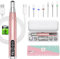 Kredioo Ponceuse Ongles 35000 Tours Cordless avec Affichage LED 6 Embouts Céramic Lime à Ongles Electrique pour Retirer Vernis / Gel /Vernis Semi-permanent