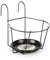 CABLEPELADO Soporte Metal para Maceta con Plato de Pared, Soporte de Pared para macetas, Colgador de Pared para Plantas, Portamacetas de Pared, 22 cm diametro Agujero, Base Plato Maceta es de 14 cm