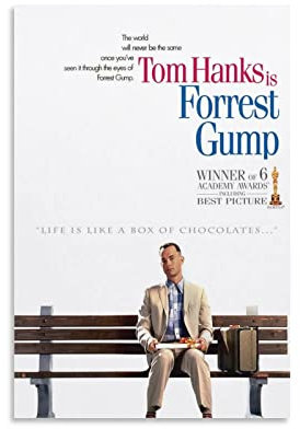 HAUHAU Filmposter Forrest Gump, 20 x 30 cm