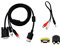 NORMICHIC Cable CC 4 en 1 para cable VGA CC Sega con adaptador para consola de juegos Dreamcast DC adaptador HD (negro)