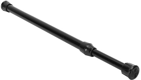 Yctze Spring Tension Window Rods, Adjustable Small Tension Rod Black Telescopic Spring Tension Rod for Kitchen Bathroom Wardrobe Utensils (25-40 thin rod with a diameter of 1.3cm)