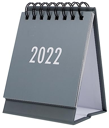 MAGICLULU 3 Stk 2022 Mini-tischkalender Standkalender 2022 Schreibtisch-flip-kalender Desktop-kalender Mini Kalender 2021-2022 Heimkalender Tisch-stehpult Muschelschale Einstellen Einfach
