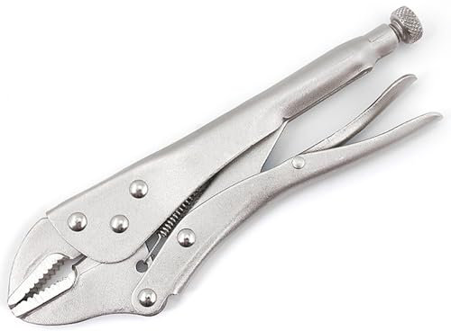 10 inch Straight Jaw Pliers, Clamping Tool, Chrome Vanadium Steel Forged Woodworking Clamp, Manual Clamp, Fixing Clamp