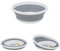 Marko Outdoor Collapsible Round Wash Basin Bowl Pop Up Portable Camping Washing Up Home Kitchen Camping Space Saving Tub (5L)