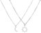 YHIJSR 2 Stück Sonne & Mond Halskette Freundschaft Anhänger Halskette Geschenk Paar Halskette Freundschaftskette für Beste Freundin Männer Frauen Silber