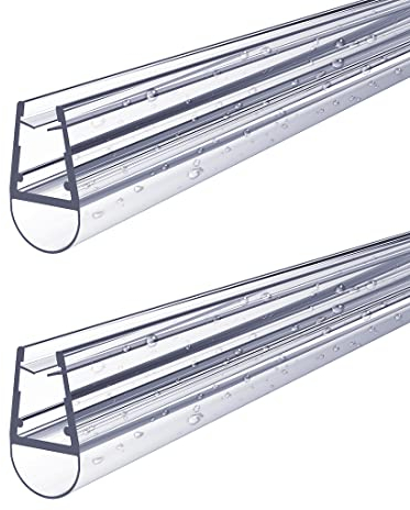 S'AFIELINA Duschtür Dichtung Ersatzdichtung Wasserabweiser Duschdichtung Schwallschutz Duschkabine Bad 4-6mm Glas 80cm (2 Stück)
