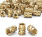 ORTAVA M6 Gewindeeinsatz, 30 Stück Einpressmuttern, Messing Einbettung Muttern Rändelmuttern, M6×10×8 mm, Threaded inserts für Kunststoffteiledurch Wärme oder Ultraschall in 3D-Drucker Teile