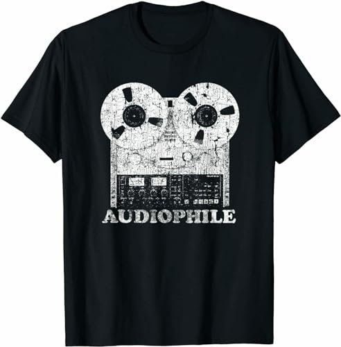 Vintage Audiophile - Reel to Reel Tape Gift Ideas Tee T-Shirt