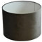 Lampenschirm Ø 25 x 18 cm dunkelgrau Velour Zylinderförmig