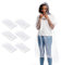 OUOQI 6 Stück Einweg Regenmantel,Transparent Wasserdicht Regenponcho,Transparent Regenponcho,Durchsichtig Regenponcho,Regenponcho Einweg,Einmal Regenjacke,Schutzkleidung Regencape,für Herren Damen
