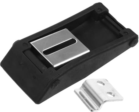 COSMEVIVI 2 Pz fibbia in gomma baule portaoggetti Riduzione del rumore serrature delle porte serratura chiusura a scatto chiusure a levetta in acciaio inox gomma da cancellare