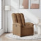 Willood Wilood Fernsehsessel Relaxsessel mit Liegefunktion Braun Stoff