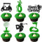 Ephlyn 24Pcs Golf Cupcake Toppers Glitter Trophy Lawn Golf Shoes Bag Ball Carts Cupcake Picks for Golf Sports Player Theme Baby Shower Birthday Party Cake Decorations Supplies