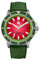 London Craftwork SAN Martin SN0118 40 mm Automatik NH35A Taucheruhr, wasserdicht, rot, grün, Wassermelone, silber, Taucheruhr