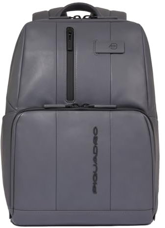 PIQUADRO Zaino semplice in pelle porta computer 14 pollici e Ipad colore grigio CA3214UB00/GR