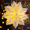 EANLOLY Weihnachtsstern Beleuchtet LED Stern, Weihnachtsdeko Innen Fenster, Papiersterne Zum Aufhängen mit Beleuchtung, Weihnachten Leuchtstern Lichterkette, 60 cm - Weiß