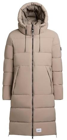 khujo Herren Wintermantel langer Steppmantel mit Kapuze Rigo Matt-YM S-XXL