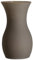 Ritzenhoff & Breker Annalena Vase, 25 cm, Moderne Tischvase mit softem Matt-Finish, Bauchige Dekovase zur Dekoration, Glas, Braun