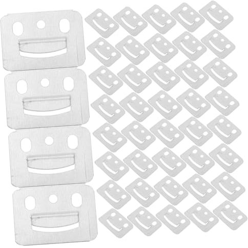 ORFOFE 200stücke Wandpaneelschnalle Aus Eisen Befestigungselement Für Integrierte Wandpaneele Möbelklemme Wandpaneelbefestigungsstück Einfache Installation Langlebig Und Robust