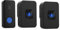 Wireless Doorbell, IP55 Waterproof Plug-in Cordless Doorbell Kit-300M, 55 Ringtones, 5 Levels of Volume, LED Indicator, 1 Transmitter + 2 Receivers, Black