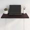 BOWEKAM Home & Garden-Tischplatte dunkelbraun 60x40x2cm imprägniert Massivholz Eiche Wohnkante Möbelwahl