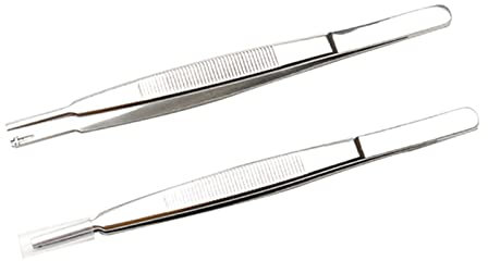 Pinzas de reparación de lentes para laboratorio, joyería industrial, manualidades, metal, tornillo óptico, pinzas de tornillo