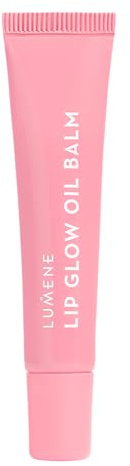 LUMENE Lip Glow Oil Balm | Shade 3 Berry Cream | Hydrating Tinted Lip Oil with Glossy Finish | Nourishing Vegan Formula with Natural Oils | Non-Sticky, Natural Shine | 10ml