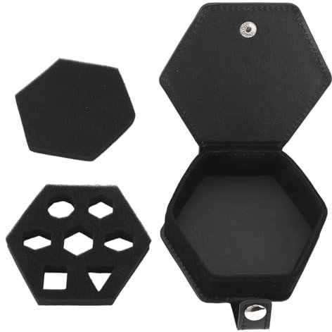Pequeña Bandeja de Dados para rodar, Caja de Almacenamiento de Dados Container Dice Dice Case Organizador Hexagon Dice Rolling Rolling para Juegos de Dados y Otros Juegos de Mesa