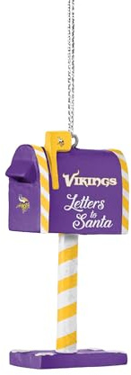 NFL Minnesota Vikings Baumschmuck Mailbox Anhänger Ornament Weihnachtsbaum 5051586190987