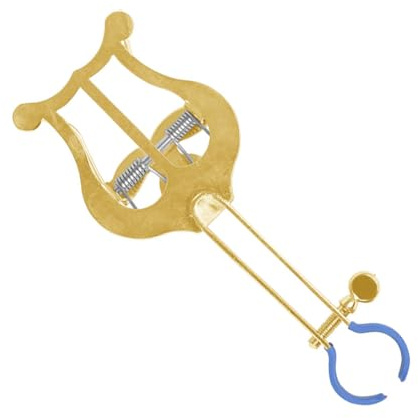 Zerodeko Pince de Lyre Ressort à Haute Élasticité en Fer Clip de Partition Portable Force de Serrage Réglable pour Trompette pour Marche