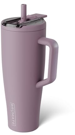 BrüMate Era Flip 1.2L Tumbler with Straw and Lid, Water Bottle with Handle | 100% Leakproof Covered Straw, Insulated Metal Cup, Stainless Steel Travel Gym Mug, 40oz, Keeps Drinks Cold, (Lilac Dusk)