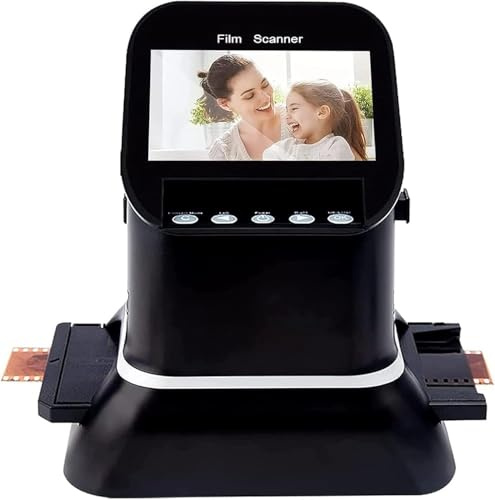 Digital Film Scanner with 1080P LCD Screen, Converts 120 and 35mm Film Negatives and Slides to JPEG Digital Images