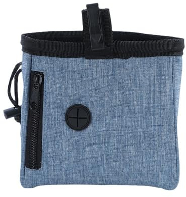 KAKFEL Sacca Porta Snack Cani Blu, Multifunzionale con Dispenser Sacchetti e Cintura Regolabile. Essenziale per Addestramento e Passeggiate a Mani Libere.