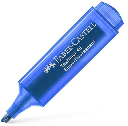 Faber-Castell Textliner 15-Spitze-Meißel/fein blau 1Stück (S) – Marker (blau, Meißel/fein, Blau, Polypropylen, 1 mm, 5 mm)