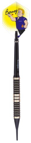 Unicorn Barney Brass Raymond van Barneveld Soft Dart, schwarz, 18g