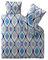 aqua-textil Concept Bettwäsche 200 x 220 cm 3teilig Mikrofaser Bettbezug Katja Retro Weiß Grau Blau