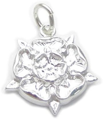 Tudor Rose Sterling Silber Charm .925 x 1 York Union England Charms