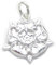 Tudor Rose Sterling Silber Charm .925 x 1 York Union England Charms