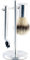 Sichler Men's Care Rasierhobel Set: Edelstahl Rasier-Set mit Pinsel und Ständer, kompatibel mit Gilette-Klingen (Rasierhobel Edelstahl, Rasierhobel Set Herren, Rasierpinsel)