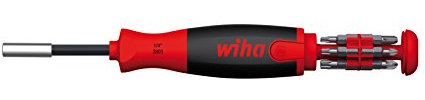 Wiha 12 x 25mm Bits Magazine Lift Up Screwdriver