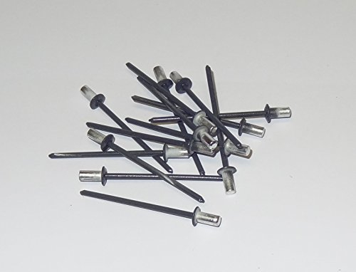 Blindnieten Dichtnieten farbig 3,2x6,5 AL/VA anthrazit RAL7016 50Stück