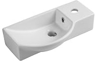 iBathUK | Modern Ceramic Cloakroom Basin Compact Wall Hung Bathroom Sink CA1007