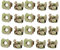 sourcingmap 20pcs écrou à cage M8 acier au carbone captif ton en laiton pour armoire d'étagère de serveur