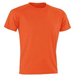 Spiro Mens Aircool T-Shirt (3XL) (Orange)