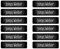 Striefchen® 200 Namensetiketten 40mm x 10mm, selbstklebend für Hefte, Bücher und Arbeitsmaterialien in verschiedenen Farben - abwaschbar Schwarz